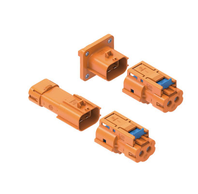 Neopower 800V 20A Conector de energía EV de alta tensión de 2 pines con HVIL, blindaje de 360 ° y clasificación IP6K9K
