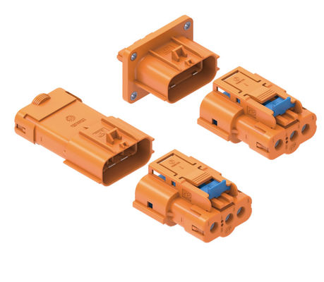 Neopower Conector de energía y señal automotriz de 3 pines de bloqueo seguro, 800V/16A, resistente al agua IP67, HVIL