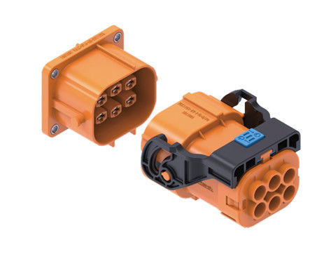 Neopower 6-Pin Alta tensión 1000V 35A Conector de energía y señal automotriz con blindaje de 360 °