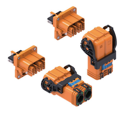 Conector de alta tensión de 2 pines de Neopower 220A 1000V con HVIL para batería de EV y PDU