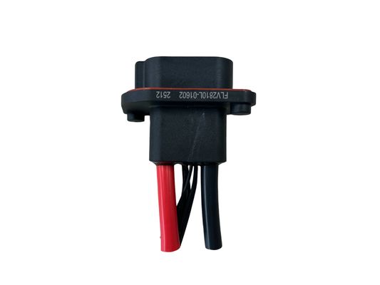 FLV2+8 Conector híbrido de alta tensión 80A 600VAC Casilla ABS negra para vehículos industriales