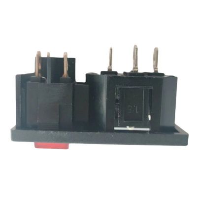 15A 250V panel montado IEC C14 enchufe de entrada con interruptor rocker de forma de barco
