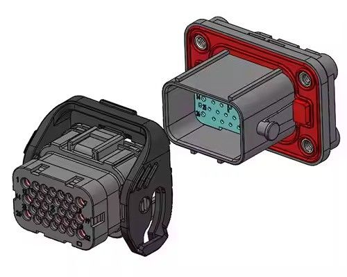 Neopower 32 pin híbrido IP67 EV de energía y conector de señal (6x13A de energía, 26x5A de señal)