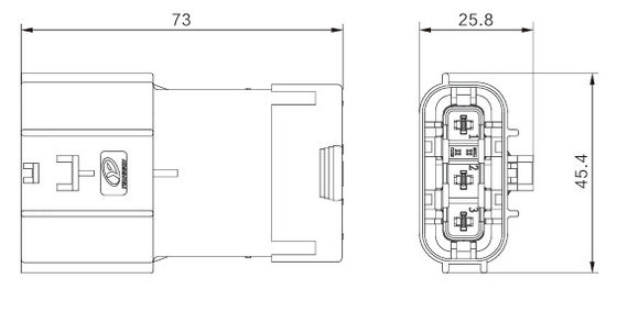 Neopower Conector de energía y señal automotriz de 3 pines de bloqueo seguro, 800V/16A, resistente al agua IP67, HVIL
