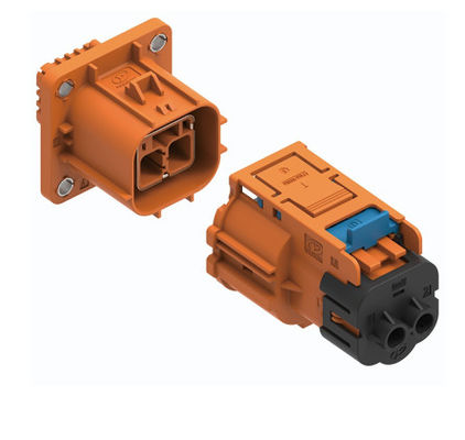 Conector eléctrico de alta tensión de 2 pines de Neopower 40A 1000V con HVIL, Poka-Yoke y blindaje de 360 °