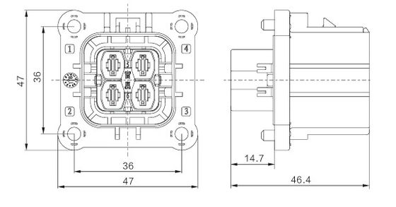 Conector de alta tensión de 800 V de Neopower.